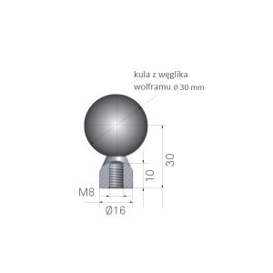 Kula kalibracyjna Hexagon M&H o średnicy 30mm